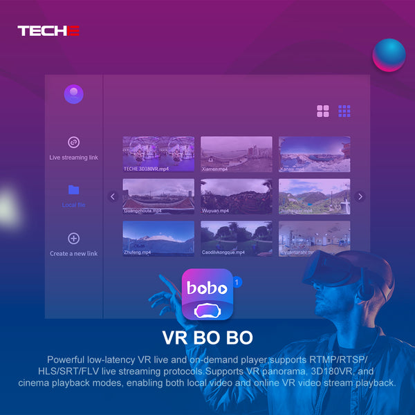 TECHE VRBOBO License for SRT Streaming with Pico VR Headset